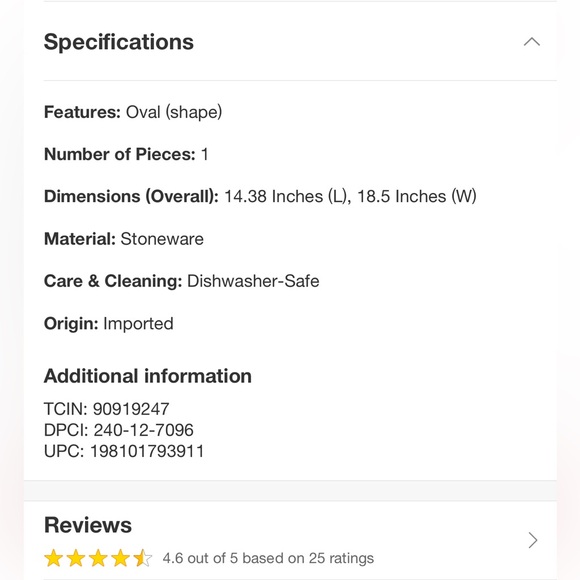 NWT 19”x13” Turkey Serving Platter by John Derian - Picture 5 of 5